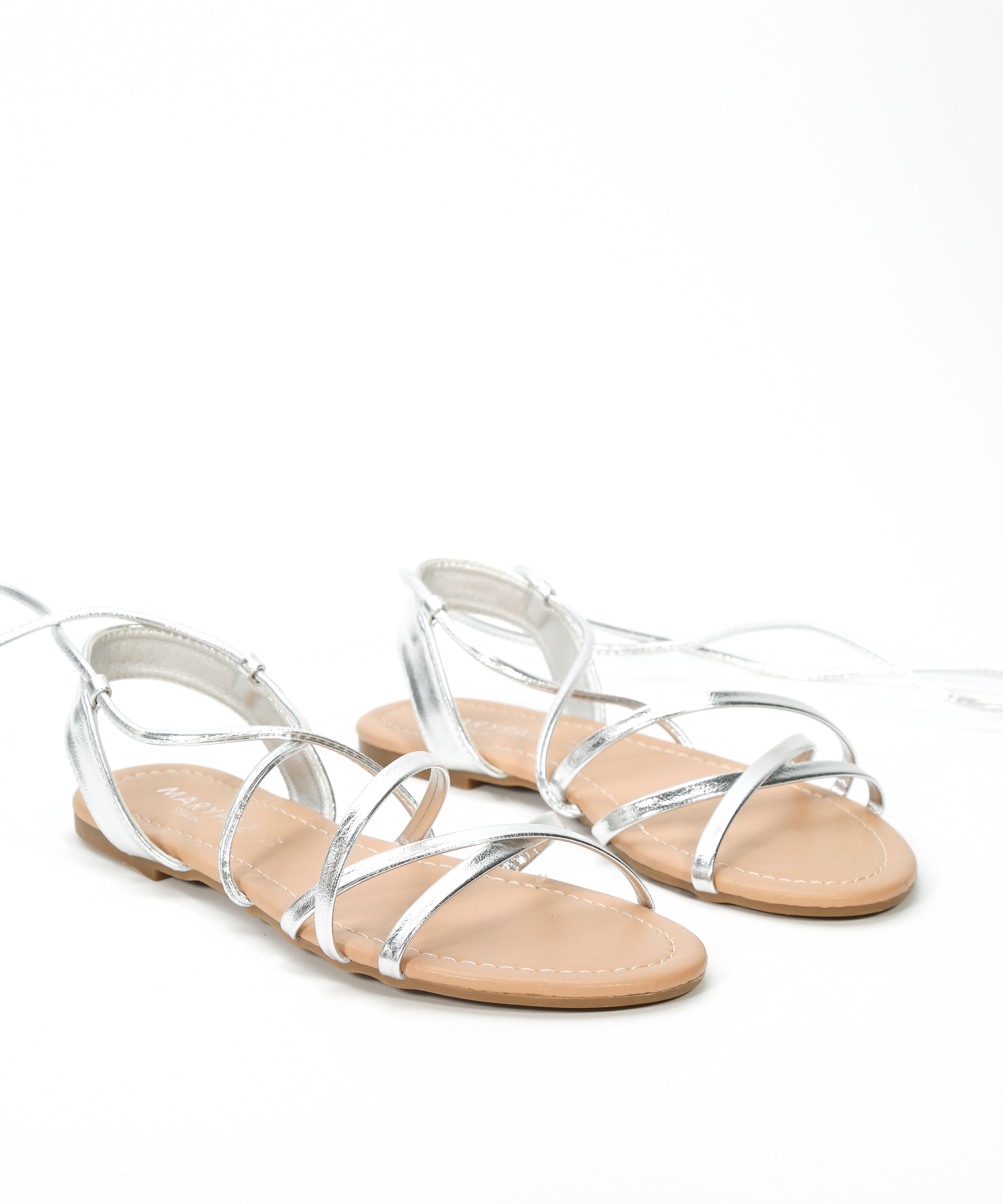 Sand&aacute;lia plana amarrada no tornozelo image number null